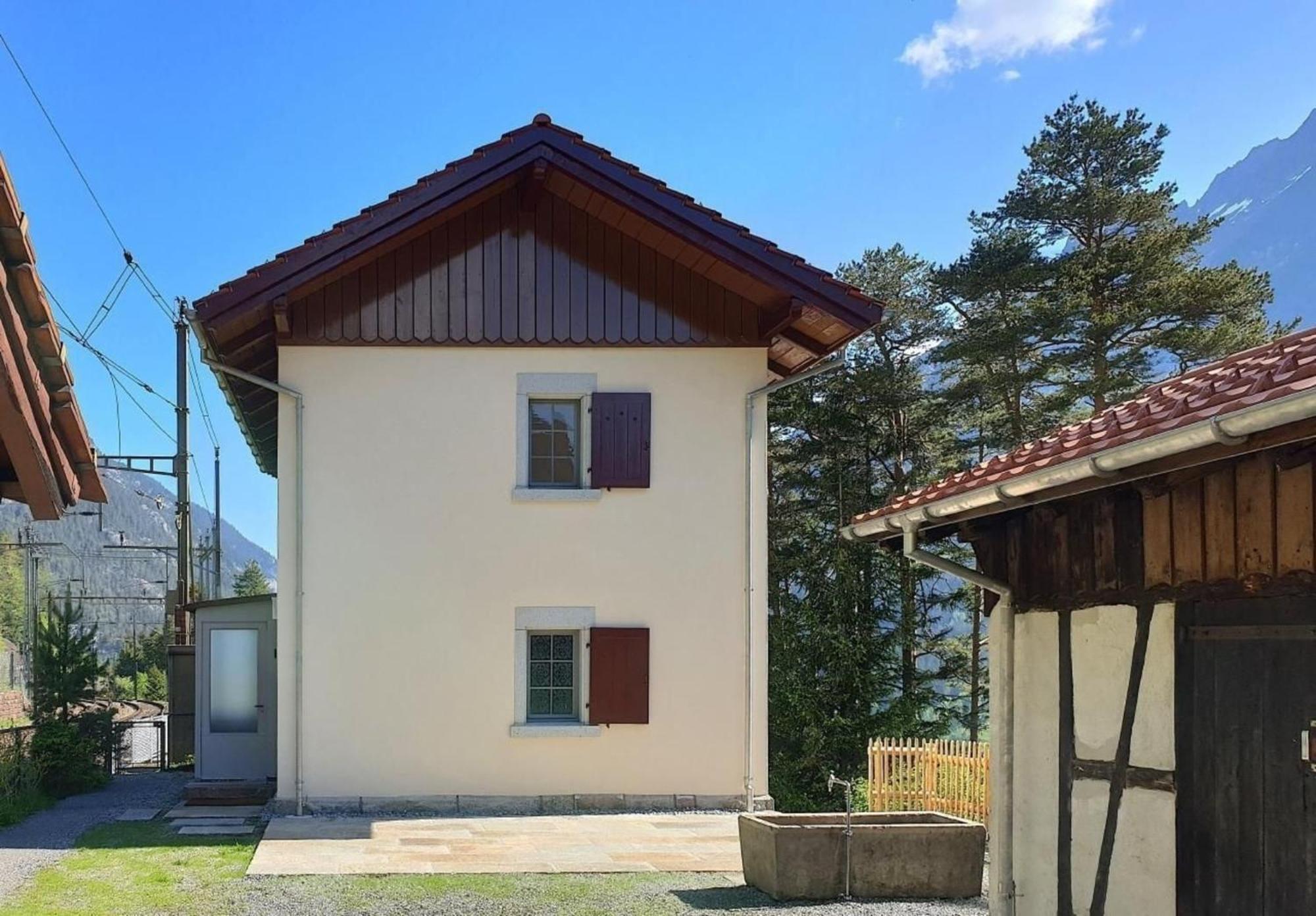 Bahnwaerterhaus Eggwald Villa Wassen Kültér fotó